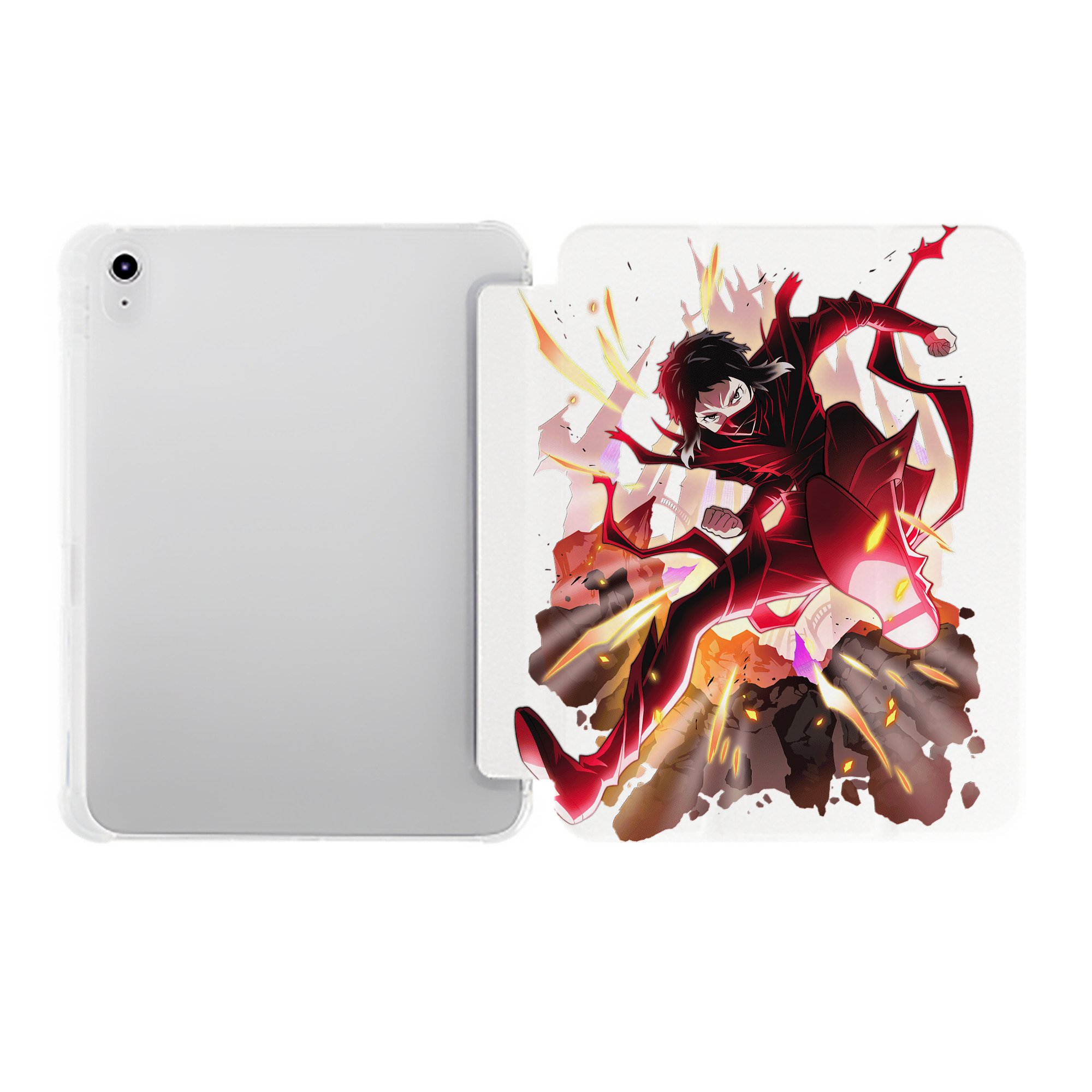 （画像用） 文豪ストレイドッグス Bungo Stray Dogs IPad ケース ペン収納付き 三つ折りスタンド PUレザー×シリコン 対応機種9.5/10.5/10.9インチ